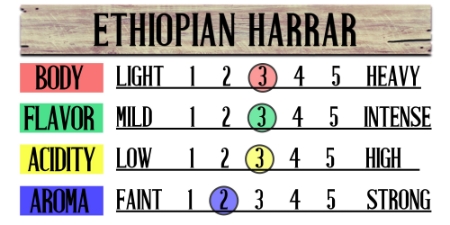 Ethiopian Harrar Fresh Coffee Beans 