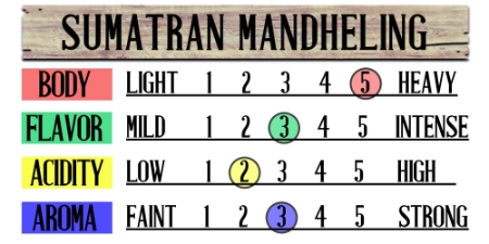 Sumatran Mandheling Fresh Coffee Beans 